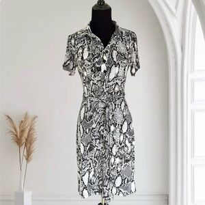 Intermission Snake Print Shirt Dress